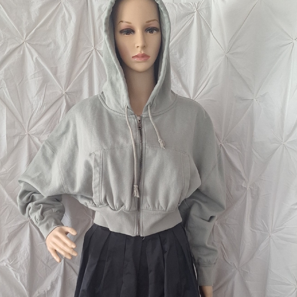 Aeropostale Light Gray Fleece Jacket